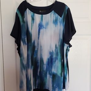 Lane Bryant chiffon blouse NWT